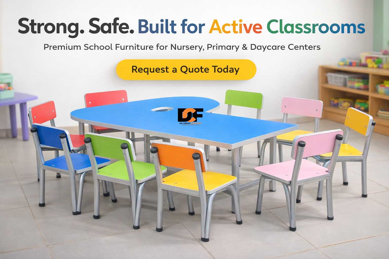Modern, durable, and flexible classroom furniture ideas that make learning more engaging for students.